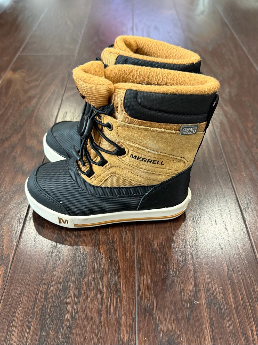Merrell Snowbank 2 Waterproof Boy Brown Winter Boot Size 10M